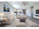 Bright and airy living room with a modern decor, plush seating, and an open floor plan at 12524 Garrett Pl, Grand Island, FL 32735