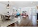 Bright dining room with modern chandelier and open layout perfect for gatherings at 12627 Boggy Pointe Dr, Orlando, FL 32824