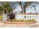 Chancellors Row community sign with brick and landscaping at 2635 Graduate Ct, Orlando, FL 32826