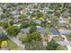 This aerial view highlights a vibrant residential neighborhood with mature trees, pools, and well-maintained homes at 701 Denton Rd, Winter Park, FL 32792