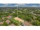 Beautiful aerial view of the property with mature trees, showcasing the home's pleasant surroundings at 7159 Cadiz Blvd, Orlando, FL 32819