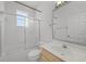 Clean bathroom featuring a tub and shower combination, sink, and toilet at 1203 Gatwick Loop, Lake Mary, FL 32746