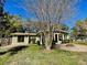 Backyard with a fire pit and covered patio at 171 Church St, Geneva, FL 32732