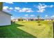 Expansive backyard with lush green grass and well-maintained landscaping, perfect for outdoor activities at 1972 Spring Shower Cir, Kissimmee, FL 34744