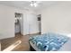 Bright bedroom showing access to the bathroom and plenty of closet space at 2531 Ludlow St, Deltona, FL 32738