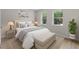 Inviting bedroom featuring a cozy bed, soft lighting, and serene decor at 2650 Howard Ave, Oviedo, FL 32765