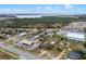 This aerial shows a large lot adjacent to highways and commercial buildings, utilities nearby at 29650 State Road 19, Tavares, FL 32778