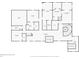 Second floor plan featuring a Gathering room, theater, bedrooms, bathrooms, a library and open to below space at 30215 Island Club Dr, Deer Island, FL 32778