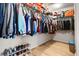 Spacious walk-in closet with ample storage for clothing and shoes, perfect for organization and convenience at 580 Buchannan Dr, Davenport, FL 33837