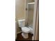 Bathroom featuring a toilet and shower with glass doors inside the property at 6100 Westgate Dr # 203, Orlando, FL 32835