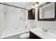 Updated bathroom with tub, shower, and modern vanity at 625 Greencove Ter # 130, Altamonte Springs, FL 32714