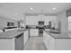 Modern kitchen with white cabinetry, granite countertops, and stainless steel appliances at 7419 Marker Ave, Kissimmee, FL 34747