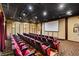 Private movie theatre with plush seating, a large screen, and elegant lighting, perfect for entertaining guests at 8990 Cuban Palm Rd, Kissimmee, FL 34747