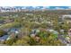 Aerial view showcasing an upscale residential area surrounded by lush trees and a distant skyline at 1141 S Osceola Ave, Orlando, FL 32806