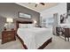 Spacious bedroom with large windows, neutral paint, and a ceiling fan at 7613 Cabana Ct # 402, Reunion, FL 34747