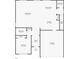Detailed floor plan highlighting room dimensions and layout, including living room, kitchen, and bedrooms at 9518 Lynwood St, Clermont, FL 34711