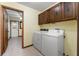 Convenient laundry room with a washer and dryer and lots of storage at 109 Crestwood Dr, Longwood, FL 32779