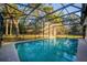 Enjoy this screened-in pool with a diving board and plenty of sunlight and backyard views at 109 Crestwood Dr, Longwood, FL 32779