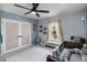 Bright Bedroom boasts a window, and book shelves adding character and charm to the space at 5663 Keaton Springs Dr, Lakeland, FL 33811