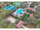 Community amenities with pool, tennis courts, basketball court, volleyball court, and lush landscaping at 719 Postrio Way, Ocoee, FL 34761