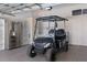 Well-organized garage includes storage and space for a golf cart at 11237 Camden Park Dr, Windermere, FL 34786