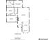 Detailed floor plan showcasing the layout of the bedrooms, living room, kitchen, and bathrooms at 116 Douglas St, Edgewater, FL 32141