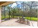 Relaxing screened patio with outdoor seating, perfect for enjoying the backyard views at 321 Davinci Pass, Kissimmee, FL 34759
