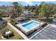 Aerial view of the community pool at 478 Green Spring Cir, Winter Springs, FL 32708