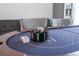 Close up of a poker table with chips and cards ready for a game night at 5251 Wildwood Way, Davenport, FL 33837