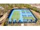 Aerial view of the community tennis courts at 5251 Wildwood Way, Davenport, FL 33837