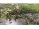 Expansive lakefront property outlined in red, featuring a private dock, mature trees, and serene water views at 10433 Trout Rd, Orlando, FL 32836