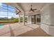 Screened-in pool and outdoor space with large sliding glass doors and spacious patio at 10616 Emerald Chase Dr, Orlando, FL 32836
