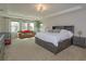 Sunlit main bedroom with tray ceiling, large windows, and cozy sitting area at 1077 Fountain Coin Loop, Orlando, FL 32828