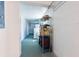 Unfinished basement area with storage shelving and ample space at 1400 Tedford St, Eustis, FL 32726