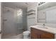 Modern bathroom with a glass-enclosed shower, sleek fixtures, and a stylish vanity at 260 S Osceola Ave # 601, Orlando, FL 32801