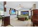 Cozy main bedroom with a ceiling fan and decorative wall art at 2856 Broward Ct, Oviedo, FL 32765