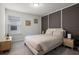 Cozy bedroom featuring a queen bed, minimalist decor, and bright natural light at 4149 Lana Ave, Davenport, FL 33897