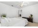 A sunlit bedroom shows great space with a ceiling fan and neutral colors at 4263 Lillian Hall Ln, Orlando, FL 32812