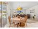 Inviting dining area with access to the lanai and a view into the comfortable living space at 4263 Lillian Hall Ln, Orlando, FL 32812