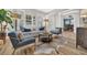 Bright living room featuring hardwood floors, stylish furniture, and large windows with shutters at 4533 Burke St, Orlando, FL 32814