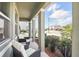 Relaxing front porch with seating provides views of the street at 5226 Mahogany Dr, Mount Dora, FL 32757