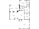 Detailed floor plan showcasing the layout of the living room, kitchen, bedrooms, and garage at 716 Palm Circle Dr, Port Orange, FL 32127