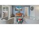 Cozy living room with comfortable seating and views of the outdoor patio at 716 Palm Circle Dr, Port Orange, FL 32127