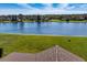 Aerial view of a community pool at 12137 Dickenson Ln, Orlando, FL 32821