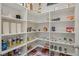 Organized pantry with shelving, providing ample storage for food and household essentials at 16410 Taliesin St, Winter Garden, FL 34787