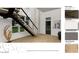 Foyer featuring a modern staircase, hardwood floors, and a glimpse of the outdoors at 166 Hammock Preserve Loop, Winter Garden, FL 34787