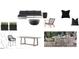 Outdoor furniture vignette showcasing seating and decor in a patio setting at 166 Hammock Preserve Loop, Winter Garden, FL 34787
