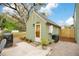 Charming bungalow with updated siding, paved patio, and a bright yellow front door at 201 W 16Th St, Sanford, FL 32771