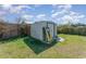 A utility shed in backyard of home has space for storage at 395 Bearcreek Dr, Bartow, FL 33830