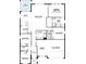 Floorplan featuring 4 bedrooms, 3 baths, kitchen, lanai, living, dining, laundry, and 2 car garage at 804 Pointe Emerson Blvd, Apopka, FL 32703